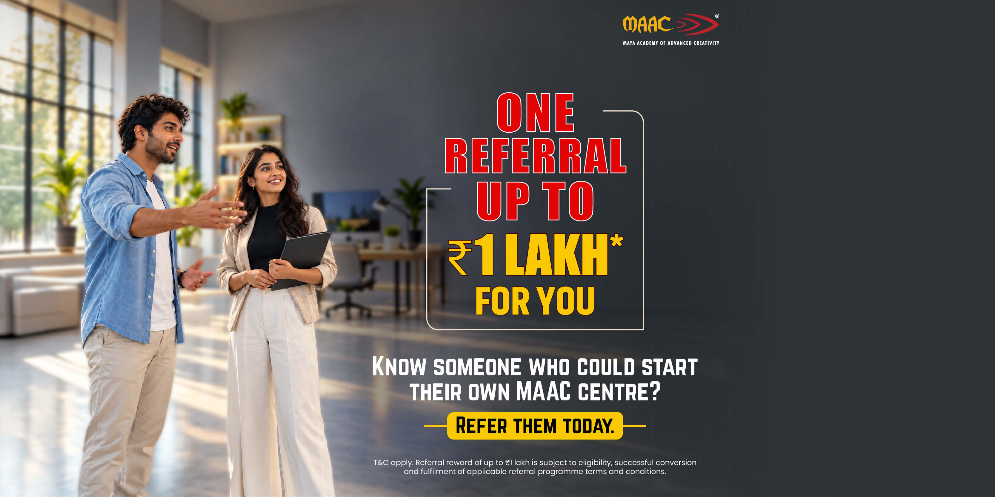 MAAC refer and earn franchise opportunity
